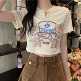 【SHOPLIST限定】トップスＴシャツ半袖Ⅴネックロゴオシャレ【ピン無し】 | 17kg | 詳細画像6 