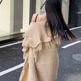 【赤字覚悟！処分セール】レディース高級感のあるロングフリンジニットカーディガン | 17kg | 詳細画像11 