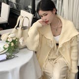 【赤字覚悟！処分セール】レディース高級感のあるロングフリンジニットカーディガン | 17kg | 詳細画像5 