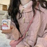 【SHOPLIST限定】韓国風フード付きケーブル編みニットカーディガン | 17kg | 詳細画像2 