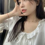 【赤字覚悟!処分セール】トップスレースブラウスクルーネック女性らしい | 17kg | 詳細画像9