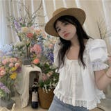 【赤字覚悟!処分セール】トップスレースブラウスクルーネック女性らしい | 17kg | 詳細画像11