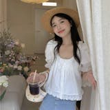 【赤字覚悟!処分セール】トップスレースブラウスクルーネック女性らしい | 17kg | 詳細画像12