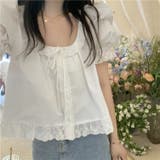 【赤字覚悟!処分セール】トップスレースブラウスクルーネック女性らしい | 17kg | 詳細画像17