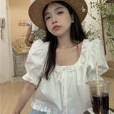 ホワイト | 【赤字覚悟!処分セール】トップスレースブラウスクルーネック女性らしい | 17kg