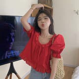 レッド | 【赤字覚悟!処分セール】トップスレースブラウスクルーネック女性らしい | 17kg