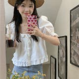 【赤字覚悟!処分セール】トップスレースブラウスクルーネック女性らしい | 17kg | 詳細画像5