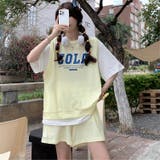 Ｔシャツ+ミニパンツ2点セットフェイクレイヤードトップスカジュアル | 17kg | 詳細画像12 