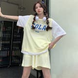 Ｔシャツ+ミニパンツ2点セットフェイクレイヤードトップスカジュアル | 17kg | 詳細画像4 
