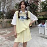 Ｔシャツ+ミニパンツ2点セットフェイクレイヤードトップスカジュアル | 17kg | 詳細画像7 