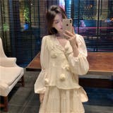 【赤字覚悟!処分セール】優しい雰囲気漂う立体花柄ニットキャミソール | 17kg | 詳細画像23