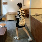 オールインワンパンツORトップス サロペットボーダーブラウス | 17kg | 詳細画像12 