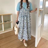 【赤字覚悟！処分セール】ロングワンピースキャミワンピノースリーブ花柄オシャレ | 17kg | 詳細画像14 
