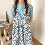 【赤字覚悟！処分セール】ロングワンピースキャミワンピノースリーブ花柄オシャレ | 17kg | 詳細画像1 
