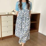 【赤字覚悟！処分セール】ロングワンピースキャミワンピノースリーブ花柄オシャレ | 17kg | 詳細画像2 