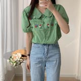 【赤字覚悟!処分セール】トップス半袖シャツ刺繍ブラウス花柄バルーン袖 | 17kg | 詳細画像24