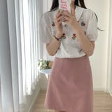 【赤字覚悟!処分セール】トップス半袖シャツ刺繍ブラウス花柄バルーン袖 | 17kg | 詳細画像5