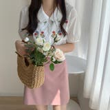 【赤字覚悟!処分セール】トップス半袖シャツ刺繍ブラウス花柄バルーン袖 | 17kg | 詳細画像32