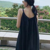 ネイビー | 【SHOPLIST限定】ロングキャミワンピース綿麻ノースリーブ | 17kg