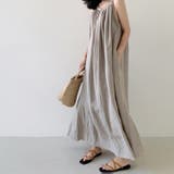 【SHOPLIST限定】ロングキャミワンピース綿麻ノースリーブ | 17kg | 詳細画像14