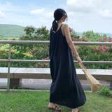 【SHOPLIST限定】ロングキャミワンピース綿麻ノースリーブ | 17kg | 詳細画像8