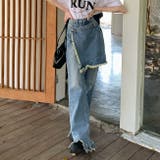 【赤字覚悟!処分セール】デニムロングパンツハイウエストデザインカジュアル不規則 | 17kg | 詳細画像14