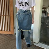 【赤字覚悟!処分セール】デニムロングパンツハイウエストデザインカジュアル不規則 | 17kg | 詳細画像5