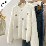 【SHOPLIST限定】もこもこウサギ小花柄セーター | 17kg | 詳細画像1 