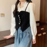 【SHOPLIST限定】フェイクレイヤード長袖シャツコーデュロイキャミソー | 17kg | 詳細画像15 