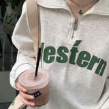 【SHOPLIST限定】韓国ファッション英字プリントスウェットハーフジップ | 17kg | 詳細画像15 