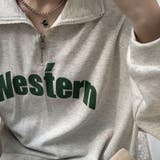 【SHOPLIST限定】韓国ファッション英字プリントスウェットハーフジップ | 17kg | 詳細画像17 