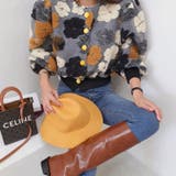 シックでスイートなレトロなラムウールの配色デザイン缶ショートアウター | 17kg | 詳細画像2