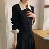 コーデュロイラペルショートコート+Aラインスカート2点スーツ | 17kg | 詳細画像15