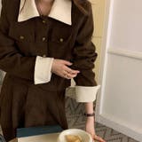 コーデュロイラペルショートコート+Aラインスカート2点スーツ | 17kg | 詳細画像23