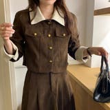 コーデュロイラペルショートコート+Aラインスカート2点スーツ | 17kg | 詳細画像26