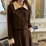 コーデュロイラペルショートコート+Aラインスカート2点スーツ | 17kg | 詳細画像28