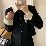 コーデュロイラペルショートコート+Aラインスカート2点スーツ | 17kg | 詳細画像3