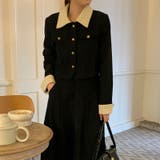 コーデュロイラペルショートコート+Aラインスカート2点スーツ | 17kg | 詳細画像9
