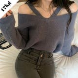 【SHOPLIST限定】ハイエンドのオフショルダーニットセータートップス | 17kg | 詳細画像1 