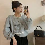 【SHOPLIST限定】程よい抜け感!真珠のネックレスパーカートレーナー | 17kg | 詳細画像3 