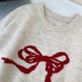 【SHOPLIST限定】程よい可愛いらしさ!蝶編みプルオーバーニットセーター | 17kg | 詳細画像12 