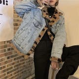 こなれた印象を演出。リバーシブル裏起毛ヒョウ柄×デニムコート | 17kg | 詳細画像11