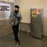 こなれた印象を演出。リバーシブル裏起毛ヒョウ柄×デニムコート | 17kg | 詳細画像12
