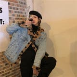 こなれた印象を演出。リバーシブル裏起毛ヒョウ柄×デニムコート | 17kg | 詳細画像13