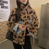 こなれた印象を演出。リバーシブル裏起毛ヒョウ柄×デニムコート | 17kg | 詳細画像17