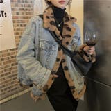こなれた印象を演出。リバーシブル裏起毛ヒョウ柄×デニムコート | 17kg | 詳細画像7