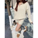 おうち時間も最適に!無地ニットショートパンツ＋トップス 2点セット | 17kg | 詳細画像4 