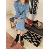 【SHOPLIST限定】デニムライクに!紐付けデニムワンピース | 17kg | 詳細画像35 