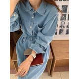 【SHOPLIST限定】デニムライクに!紐付けデニムワンピース | 17kg | 詳細画像49 