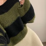 トレンド感たっぷりで着映える!太めのボーダーセーターニット | 17kg | 詳細画像6 
